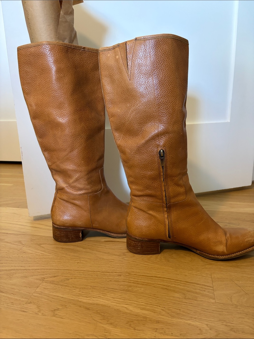 Genuine Leather Knee-High Boots
